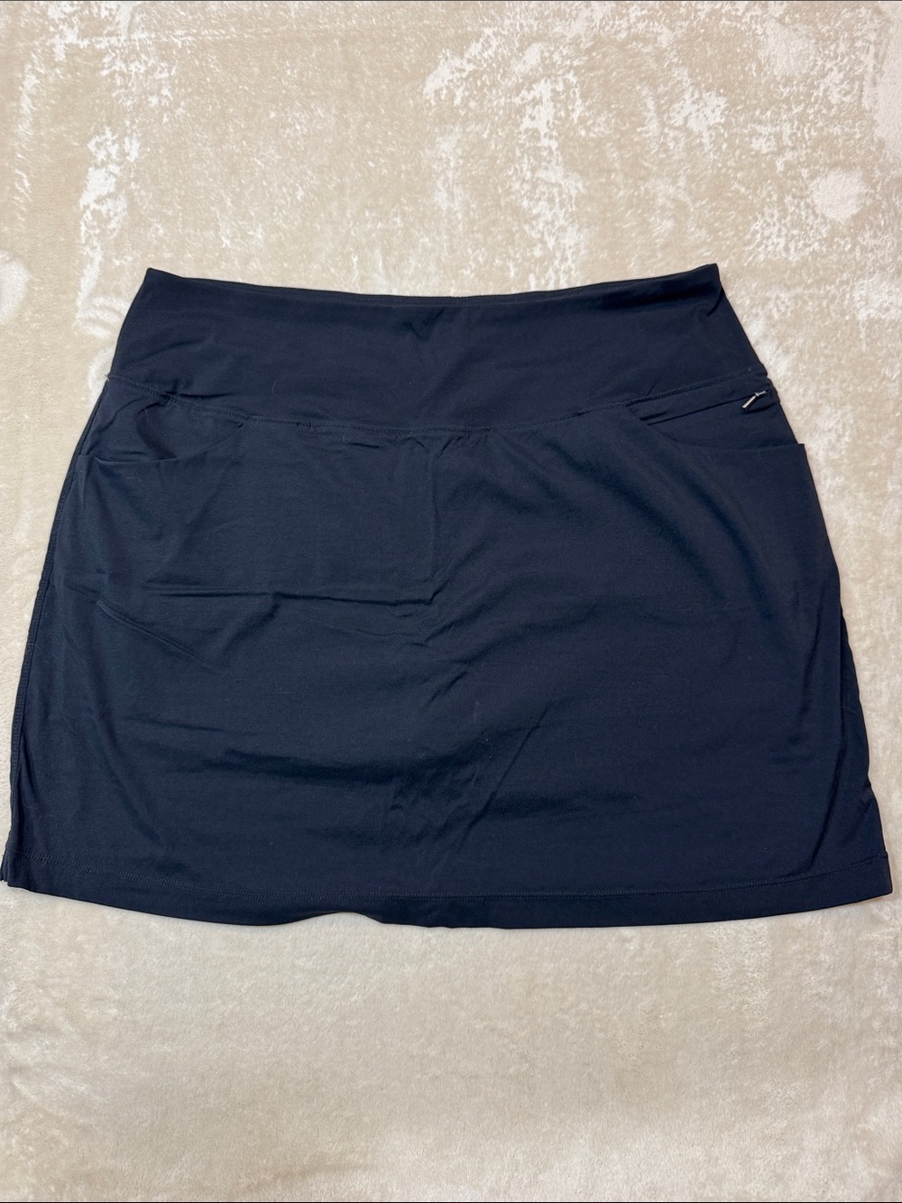 Tuff Athletics Black Athletic Skort with Built-In Shorts